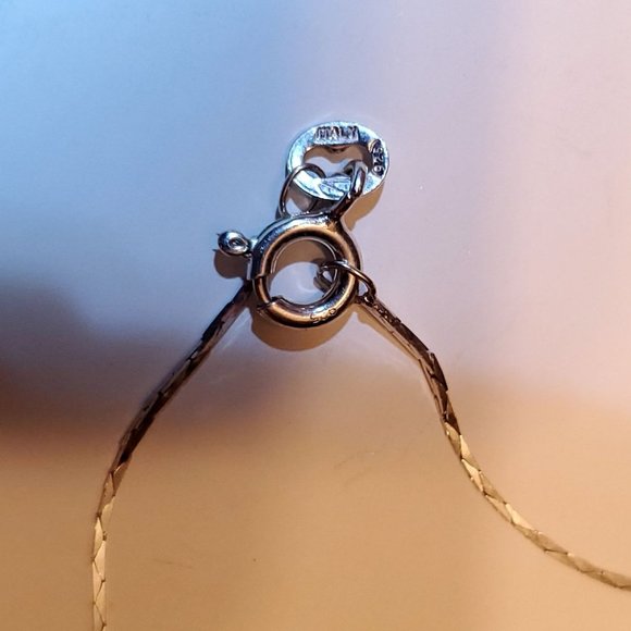 PURPLE  COPPER   TURQUOISE  STERLING  SILVER  PENDANT. - Picture 9 of 9